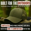 image:imageFunky Junque Mens Mesh Trucker Hat Breathable Snapback Cap  Cotton front trucker hat with ventilated mesh back for hiking fishing BBQs ballgames amp outdoor golfOlive