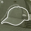 image:imageFunky Junque Mens Mesh Trucker Hat Breathable Snapback Cap  Cotton front trucker hat with ventilated mesh back for hiking fishing BBQs ballgames amp outdoor golfOlive