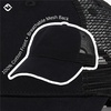 image:imageFunky Junque Mens Mesh Trucker Hat Breathable Snapback Cap  Cotton front trucker hat with ventilated mesh back for hiking fishing BBQs ballgames amp outdoor golfBlack