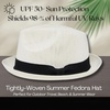 image:imageFunky Junque Mens Panama Porkpie Fedora Linen Summer Beach Hat  Lightweight fedora with adjustable fit for beach poolside lounging summer vacations amp outdoor adventuresIvory