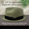 image:imageFunky Junque Mens Panama Porkpie Fedora Linen Summer Beach Hat  Lightweight fedora with adjustable fit for beach poolside lounging summer vacations amp outdoor adventuresNew Olive