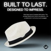 image:imageFunky Junque Mens Panama Porkpie Fedora Linen Summer Beach Hat  Lightweight fedora with adjustable fit for beach poolside lounging summer vacations amp outdoor adventuresIvory