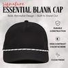 image:imageFunky Junque Mens Rope Golf Hat Vintage Snapback Trucker Cap  Moisturewicking rope golf hat with adjustable snapback for fairways weekend adventures sport amp lifestyleBlack BlackWhite Rope