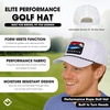 image:imageFunky Junque Mens Rope Golf Hat Vintage Snapback Trucker Cap  Moisturewicking rope golf hat with adjustable snapback for fairways weekend adventures sport amp lifestyleMajestic  White Cap BlackWhite Rope