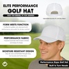 image:imageFunky Junque Mens Rope Golf Hat Vintage Snapback Trucker Cap  Moisturewicking rope golf hat with adjustable snapback for fairways weekend adventures sport amp lifestyleWhite