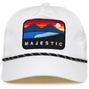 image:imageFunky Junque Mens Rope Golf Hat Vintage Snapback Trucker Cap  Moisturewicking rope golf hat with adjustable snapback for fairways weekend adventures sport amp lifestyleMajestic  White Cap BlackWhite Rope