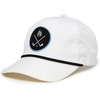 image:imageFunky Junque Mens Rope Golf Hat Vintage Snapback Trucker Cap  Moisturewicking rope golf hat with adjustable snapback for fairways weekend adventures sport amp lifestyleCross Golf Clubs  White Cap Black Rope