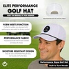 image:imageFunky Junque Mens Rope Golf Hat Vintage Snapback Trucker Cap  Moisturewicking rope golf hat with adjustable snapback for fairways weekend adventures sport amp lifestyleCross Golf Clubs  White Cap Black Rope