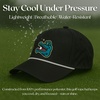 image:imageFunky Junque Mens Rope Golf Hat Vintage Snapback Trucker Cap  Moisturewicking rope golf hat with adjustable snapback for fairways weekend adventures sport amp lifestyleAlligator  Black Cap White Rope