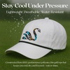 image:imageFunky Junque Mens Rope Golf Hat Vintage Snapback Trucker Cap  Moisturewicking rope golf hat with adjustable snapback for fairways weekend adventures sport amp lifestyleSwan  White Cap Black Rope