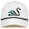 image:imageFunky Junque Mens Rope Golf Hat Vintage Snapback Trucker Cap  Moisturewicking rope golf hat with adjustable snapback for fairways weekend adventures sport amp lifestyleSwan  White Cap Black Rope