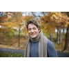 image:imageFunky Junque Mens Waffle Knit Scarf  Warm Winter Scarves for Men with Tassels Soft Knitted Long Scarf for Cold WeatherBeige