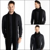 image:imageFunky Junque Mens Waffle Knit Scarf  Warm Winter Scarves for Men with Tassels Soft Knitted Long Scarf for Cold WeatherBlack