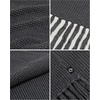 image:imageFunky Junque Mens Waffle Knit Scarf  Warm Winter Scarves for Men with Tassels Soft Knitted Long Scarf for Cold WeatherCharcoal