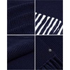 image:imageFunky Junque Mens Waffle Knit Scarf  Warm Winter Scarves for Men with Tassels Soft Knitted Long Scarf for Cold WeatherNavy Blue