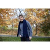 image:imageFunky Junque Mens Waffle Knit Scarf  Warm Winter Scarves for Men with Tassels Soft Knitted Long Scarf for Cold WeatherNavy Blue