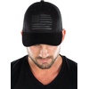 image:imageFunky Junque Mesh Mens American Flag Trucker Hat  Lightweight Cotton Cap with Sun Protection Golf Beach and Vacation Trendy Caps for MenAmerican Flag  Black