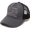 image:imageFunky Junque Mesh Mens American Flag Trucker Hat  Lightweight Cotton Cap with Sun Protection Golf Beach and Vacation Trendy Caps for MenAmerican Flag  GreyBlack