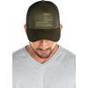image:imageFunky Junque Mesh Mens American Flag Trucker Hat  Lightweight Cotton Cap with Sun Protection Golf Beach and Vacation Trendy Caps for MenAmerican Flag  OliveBlack