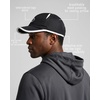 image:imageFunky Junque Mesh Tennis Hat Breathable Snapback Athletic Cap  Breathable polyester tennis hat with ventilated mesh panels for pickleball running golf gym amp athletic wearBlack White Trim
