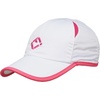 image:imageFunky Junque Mesh Tennis Hat Breathable Snapback Athletic Cap  Breathable polyester tennis hat with ventilated mesh panels for pickleball running golf gym amp athletic wearWhite Pink Trim
