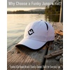 image:imageFunky Junque Mesh Tennis Hat Breathable Snapback Athletic Cap  Breathable polyester tennis hat with ventilated mesh panels for pickleball running golf gym amp athletic wearWhite Black Trim