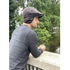 image:imageFunky Junque Newsboy Hats for Men Wool Ivy Flat Cap with Ear Flaps Fitted Winter Scally Gatsby Earflaps Driver BeretBrown Plaid
