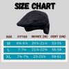 image:imageFunky Junque Newsboy Hats for Men Wool Ivy Flat Cap with Ear Flaps Fitted Winter Scally Gatsby Earflaps Driver BeretCharcoal Plaid