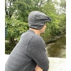 image:imageFunky Junque Newsboy Hats for Men Wool Ivy Flat Cap with Ear Flaps Fitted Winter Scally Gatsby Earflaps Driver BeretGrey Plaid