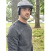 image:imageFunky Junque Newsboy Hats for Men Wool Ivy Flat Cap with Ear Flaps Fitted Winter Scally Gatsby Earflaps Driver BeretGrey Plaid