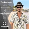 image:imageFunky Junque Packable Straw Fedora Mens Panama Trilby Hat  Natural straw fedora with grosgrain band for vacations outdoor weddings city explorations amp summer travelJet Black