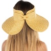 image:imageFunky Junque Packable Straw Sun Hat Womens Wide Brim Ponytail  Foldable straw hat with rollup design for beach days gardening travel amp outdoor adventuresNatural Bride Tribe