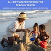image:imageFunky Junque Packable Straw Sun Hat Womens Wide Brim Ponytail  Foldable straw hat with rollup design for beach days gardening travel amp outdoor adventuresNatural Resting Beach Face