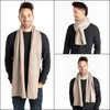 image:imageFunky Junque Premium Ribbed Knit Winter Scarf  Luxurious Warmth  Fathers Day Gift  for MenBeige