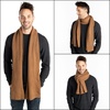 image:imageFunky Junque Premium Ribbed Knit Winter Scarf  Luxurious Warmth  Fathers Day Gift  for MenBrown