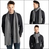 image:imageFunky Junque Premium Ribbed Knit Winter Scarf  Luxurious Warmth  Fathers Day Gift  for MenCharcoal