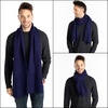 image:imageFunky Junque Premium Ribbed Knit Winter Scarf  Luxurious Warmth  Fathers Day Gift  for MenNavy Blue