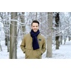 image:imageFunky Junque Premium Ribbed Knit Winter Scarf  Luxurious Warmth  Fathers Day Gift  for MenNavy Blue