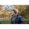 image:imageFunky Junque Premium Ribbed Knit Winter Scarf  Luxurious Warmth  Fathers Day Gift  for MenOlive