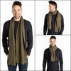 image:imageFunky Junque Premium Ribbed Knit Winter Scarf  Luxurious Warmth  Fathers Day Gift  for MenOlive