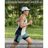 image:imageFunky Junque Running Hat Moisture Wicking Athletic Sports Cap  Breathable polyester running cap with moisturewicking build for jogging hiking cycling golf amp tennisWhite Black Trim