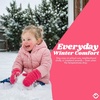 image:imageFunky Junque Toddler Lined Mittens  Thermal Ribbed Knit Kids Winter Gloves for Infants and Toddlers Ages 14Candy Pink