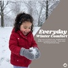 image:imageFunky Junque Toddler Lined Mittens  Thermal Ribbed Knit Kids Winter Gloves for Infants and Toddlers Ages 14Heather Grey