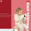 image:imageFunky Junque Toddler Lined Mittens  Thermal Ribbed Knit Kids Winter Gloves for Infants and Toddlers Ages 14Ivory