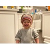 image:imageFunky Junque Toddler Winter Headband  Kids Ear Warmer for Girls amp Boys Ages 16 Soft Knit Fleece Headband for Cold Weather  IvoryCandy Pink Ribbed Knit