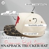 image:imageFunky Junque Trucker Snapback Hat  Lightweight Cotton Trucker Hat with Adjustable Snapback Golf 4th of July and Street Style Funny Trucker Hats for WomenGame Day  LeopardBeige