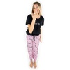 image:imageFunky Junque Womens UltraSoft Graphic Tee amp Pajama Pants Set  Cozy Loungewear Sleepwear CollectionBride Tribe Pink Pant  T Shirt
