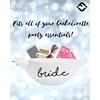 image:imageFunky Junque Zippered Bride Tribe Makeup Bag and Bride Squad Bags Clutch for Bridesmaids Weddings Bachelorette Parties Bride White One SizeBride White