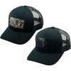 2 Pack: Tactical Flag - Black/Black Flag & Black/Green Camo Flag (Mesh)