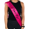 image:imageFunky Junque Bachelorette Sash for Bride  Bridal Shower Gifts Bridesmaid Party Decorations Wedding SashesIll Bring the  Party Hot Pink